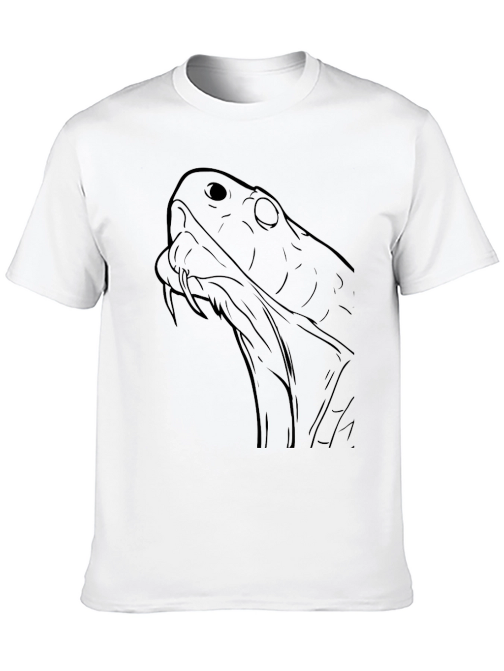 Black Snake Graphic Tee - Mens Casual T-Shirt