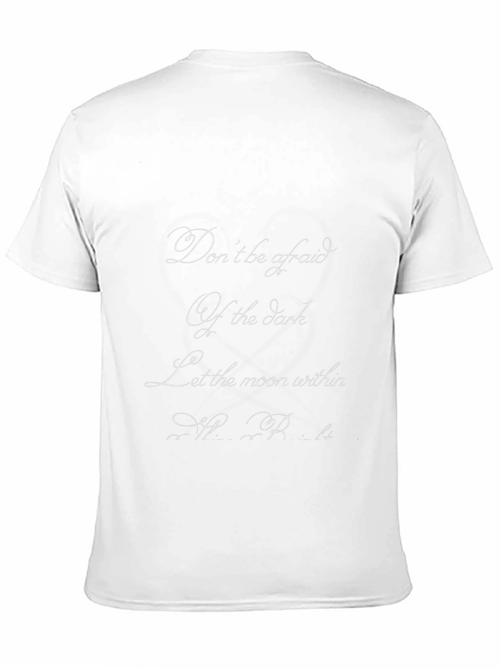 Inspirational Moon Within Graphic Black T-Shirt