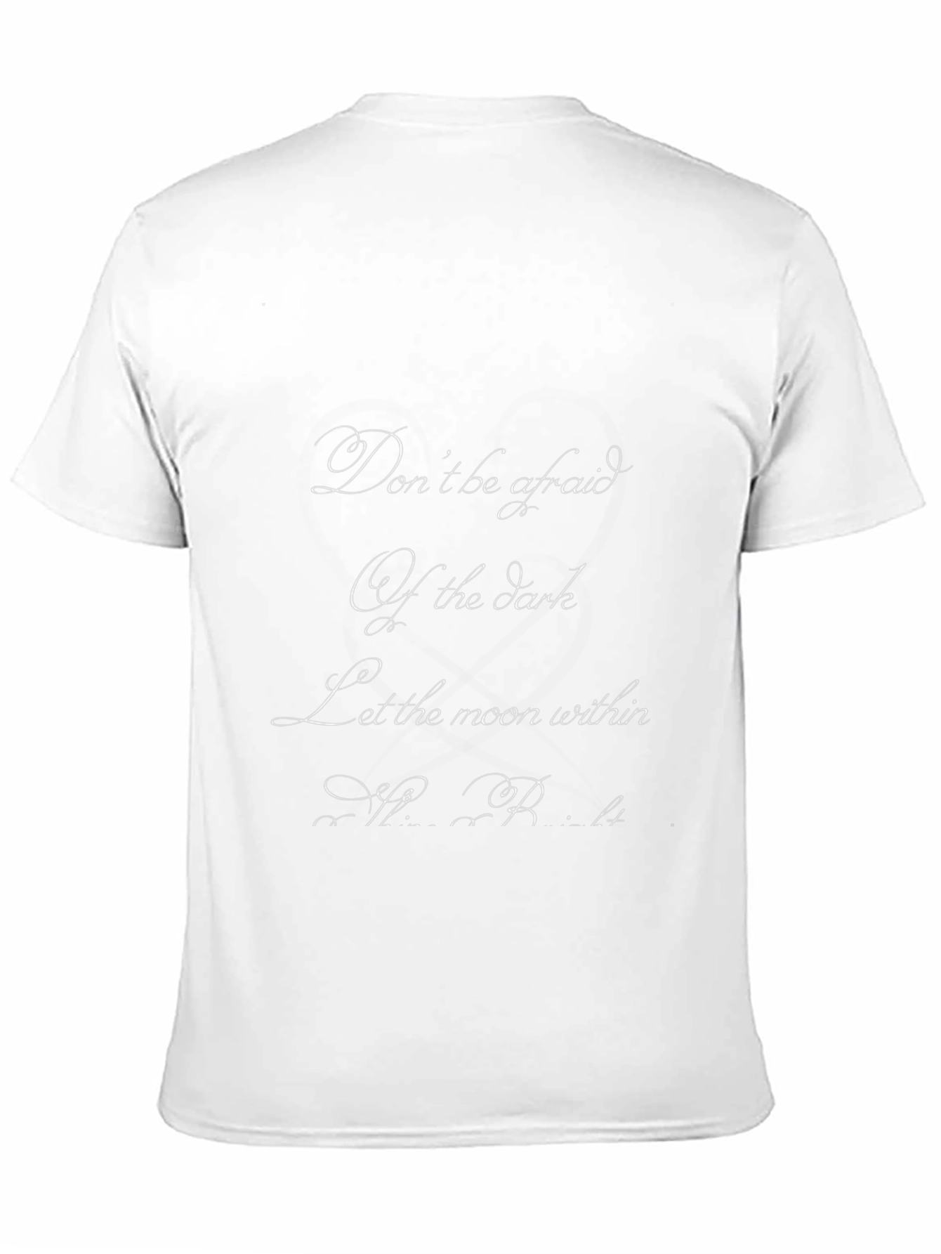 Inspirational Moon Within Graphic Black T-Shirt