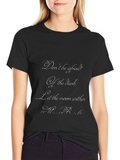 Inspirational Moon Within Graphic Black T-Shirt
