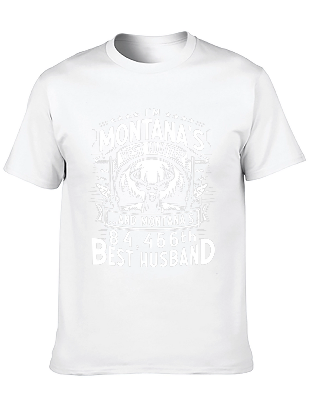Montanas Best Hunter Husband Graphic Tee