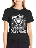 Montanas Best Hunter Husband Graphic Tee