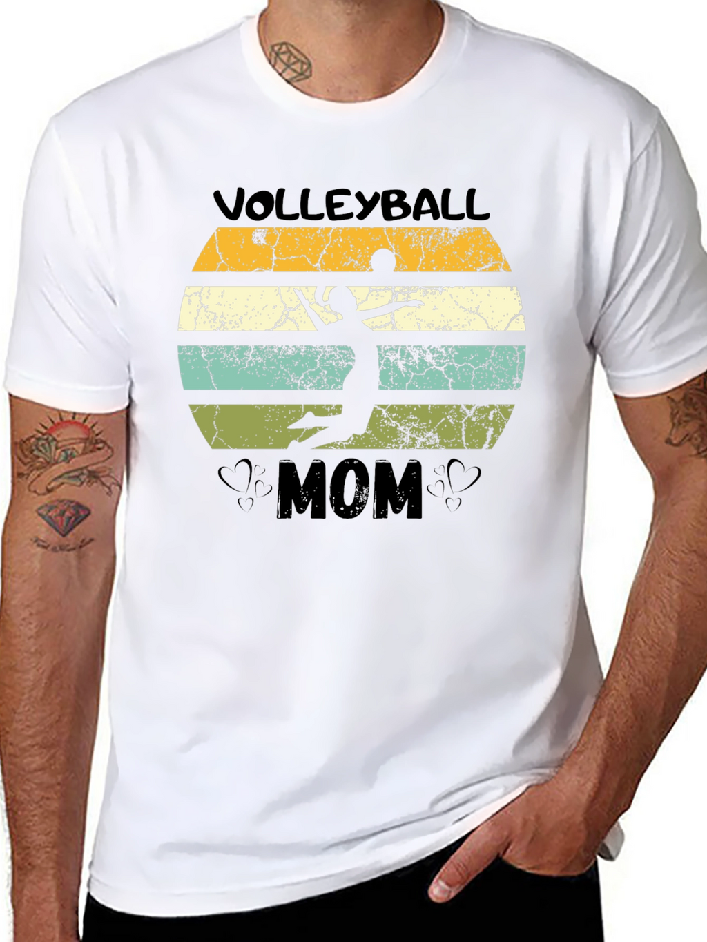 Volleyball Mom Retro Graphic Tee
