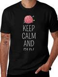 Keep Calm and Knit Tee - Yarn Lovers T-Shirt
