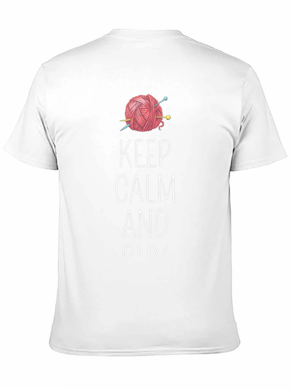 Keep Calm and Knit Tee - Yarn Lovers T-Shirt