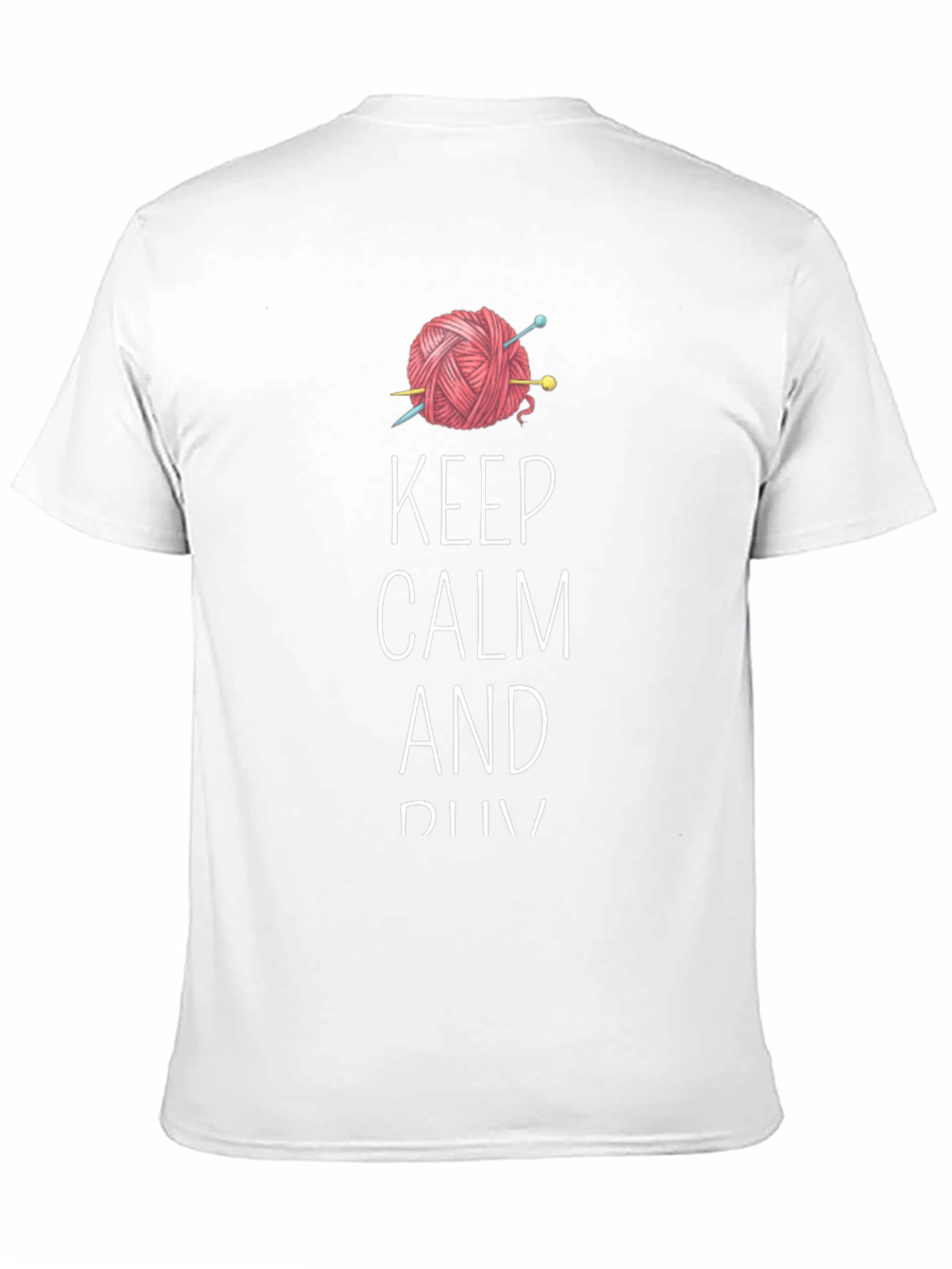 Keep Calm and Knit Tee - Yarn Lovers T-Shirt