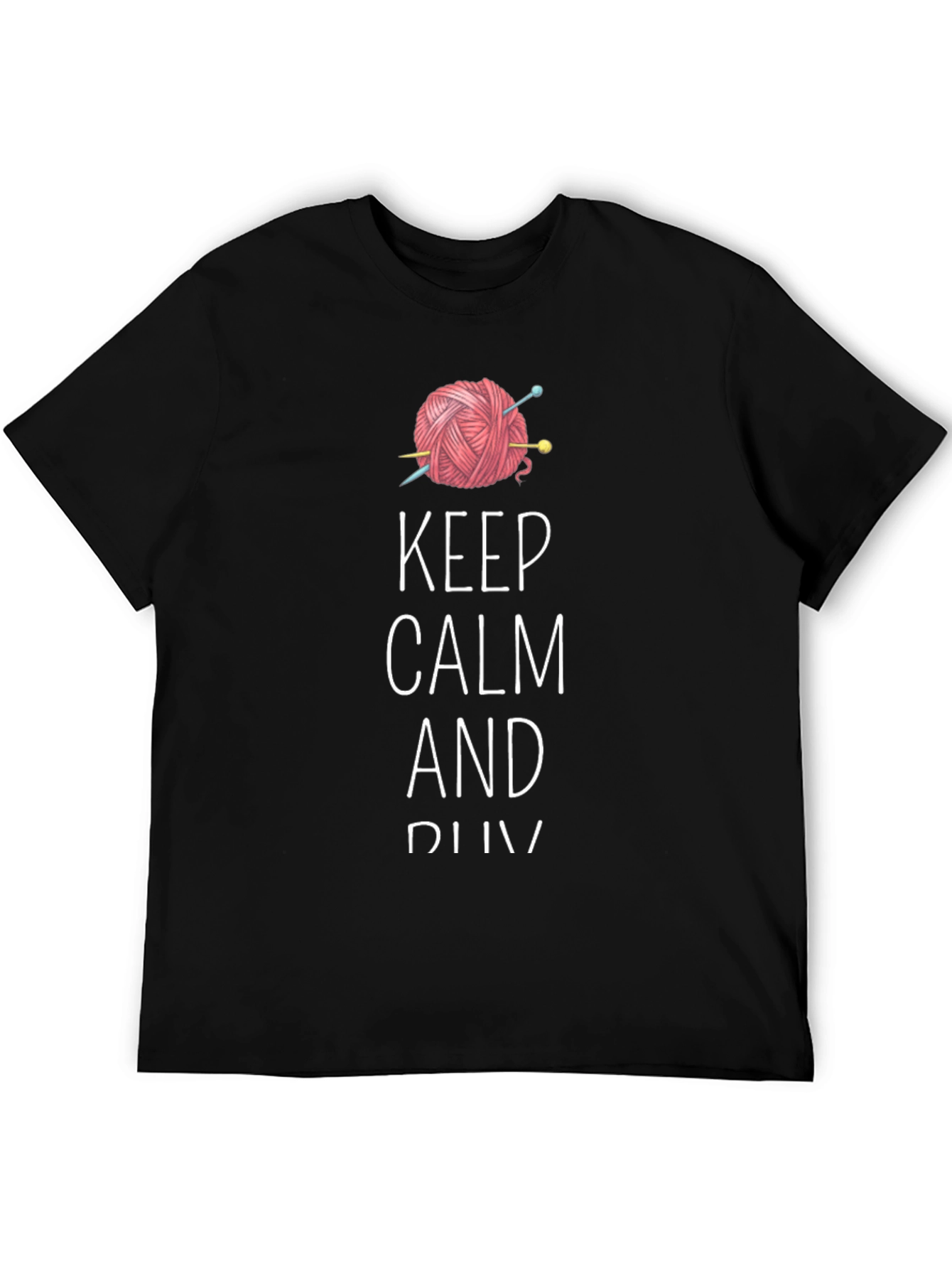 Keep Calm and Knit Tee - Yarn Lovers T-Shirt