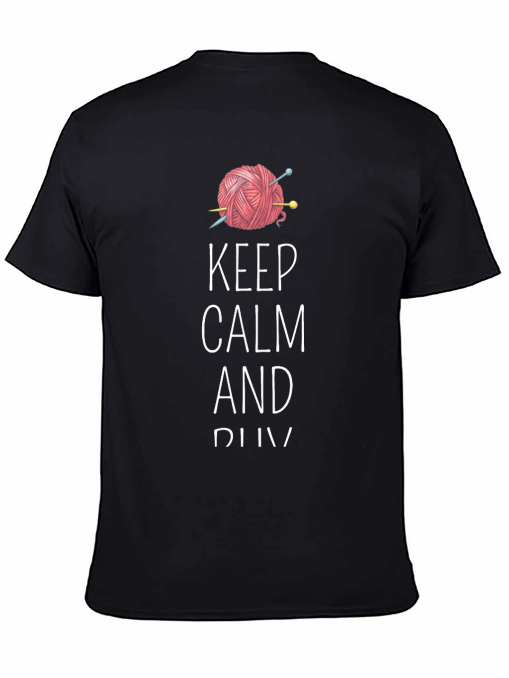 Keep Calm and Knit Tee - Yarn Lovers T-Shirt
