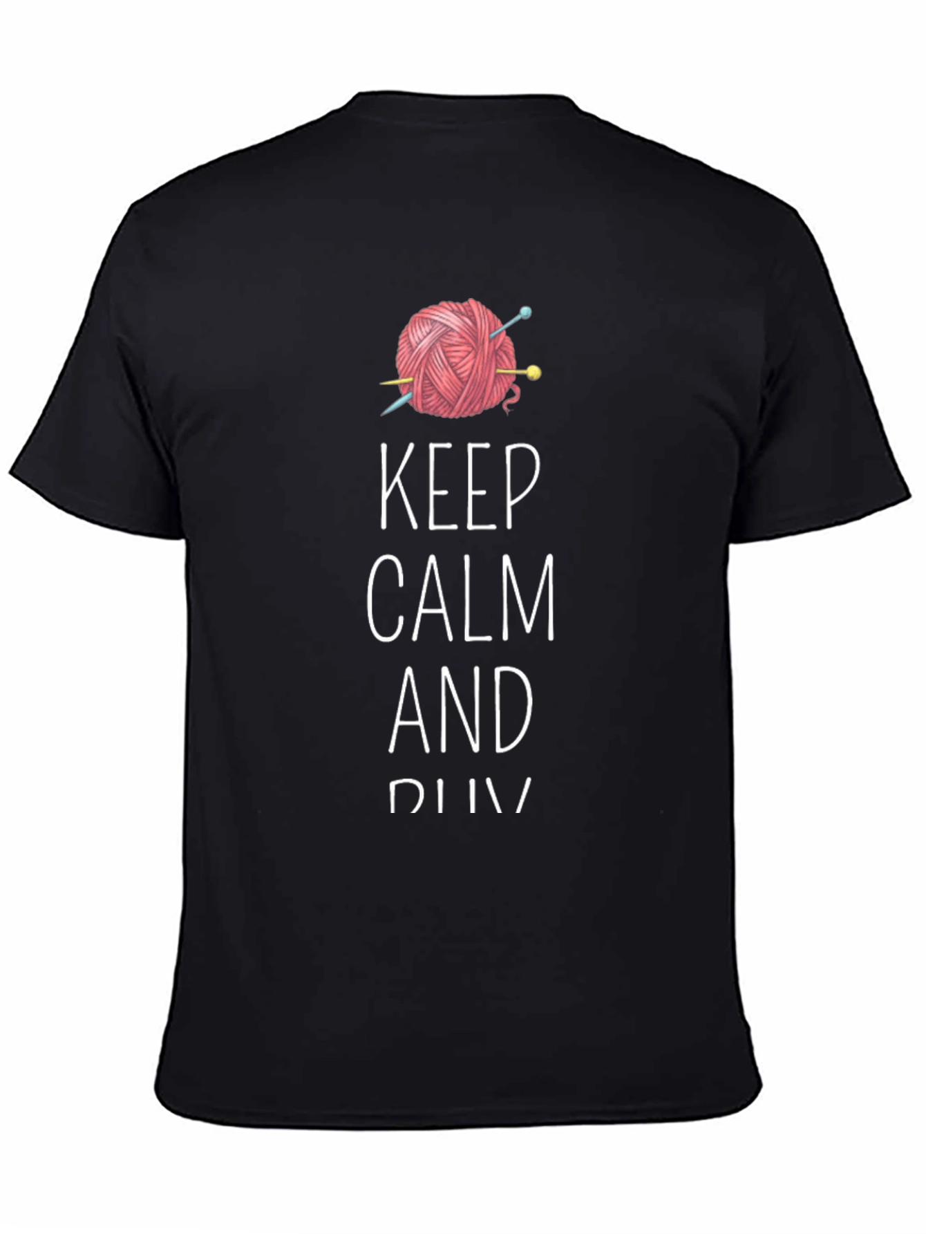 Keep Calm and Knit Tee - Yarn Lovers T-Shirt