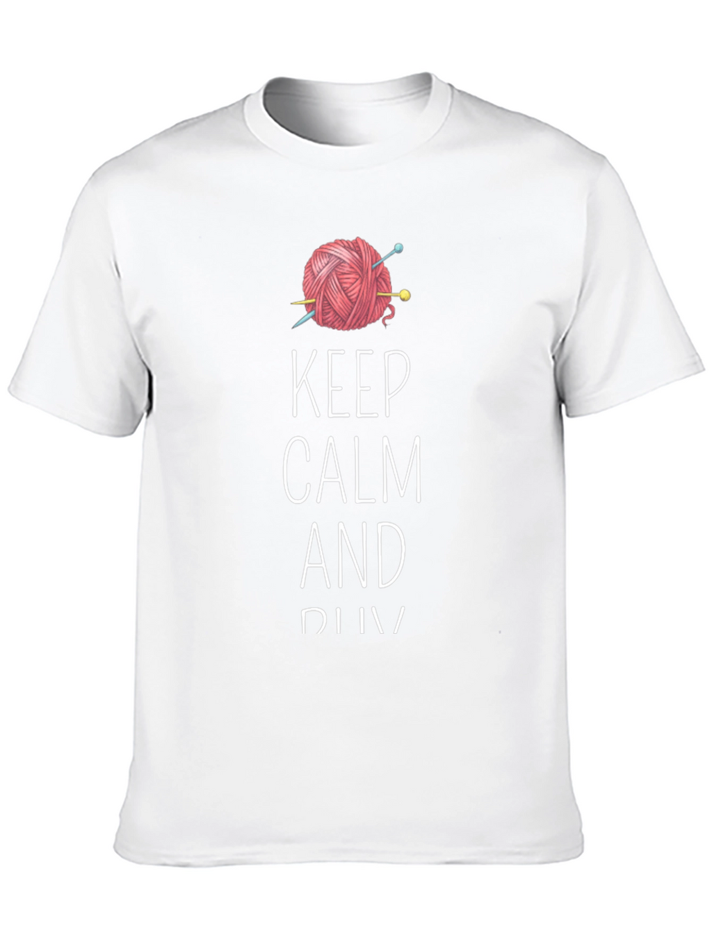 Keep Calm and Knit Tee - Yarn Lovers T-Shirt