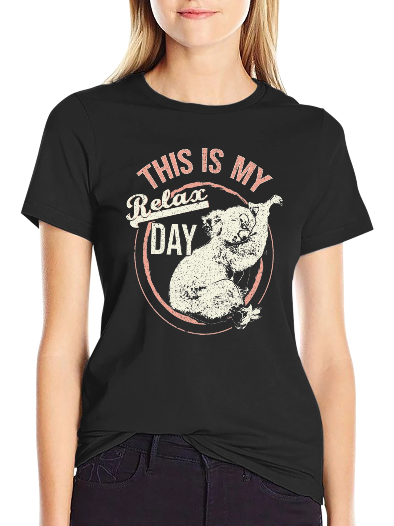 Relax Day Koala Graphic T-Shirt - Soft Cotton Tee