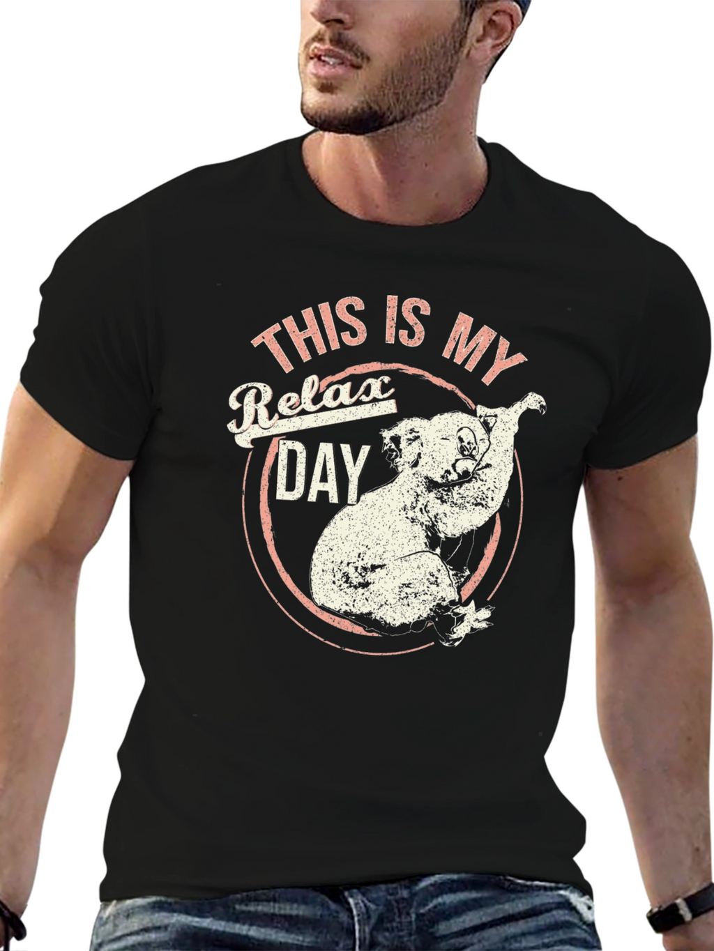 Relax Day Koala Graphic T-Shirt - Soft Cotton Tee
