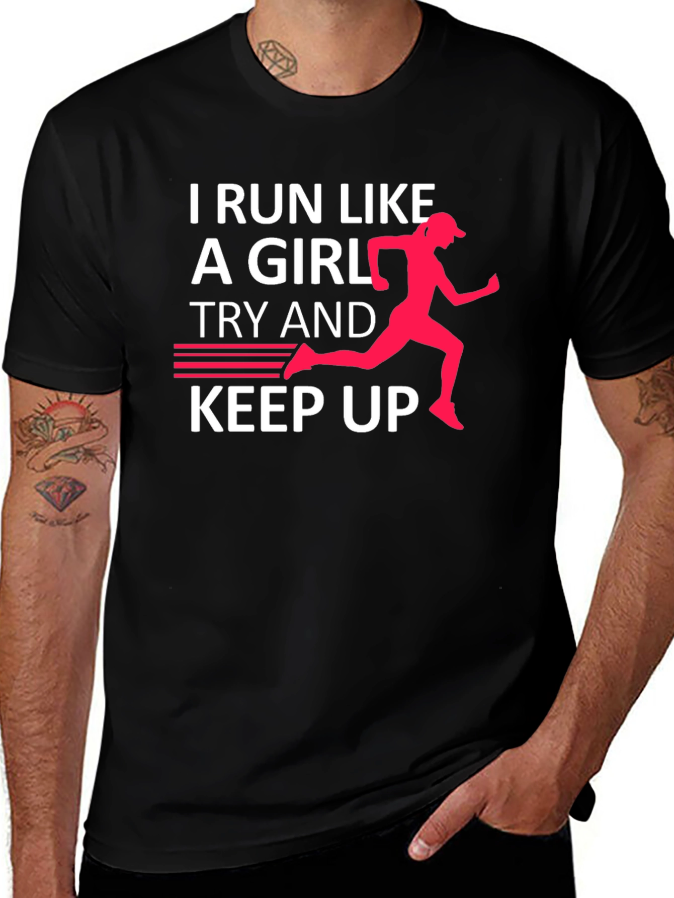 I Run Like A Girl T-Shirt - Funny Running Tee