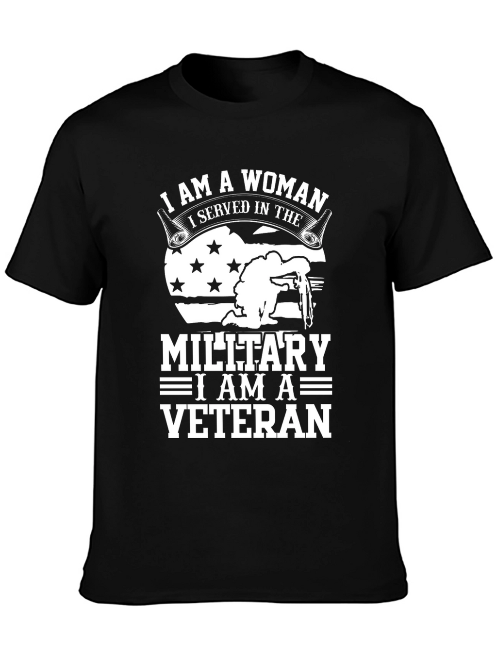 I Am A Woman Veteran T-Shirt - Military Pride