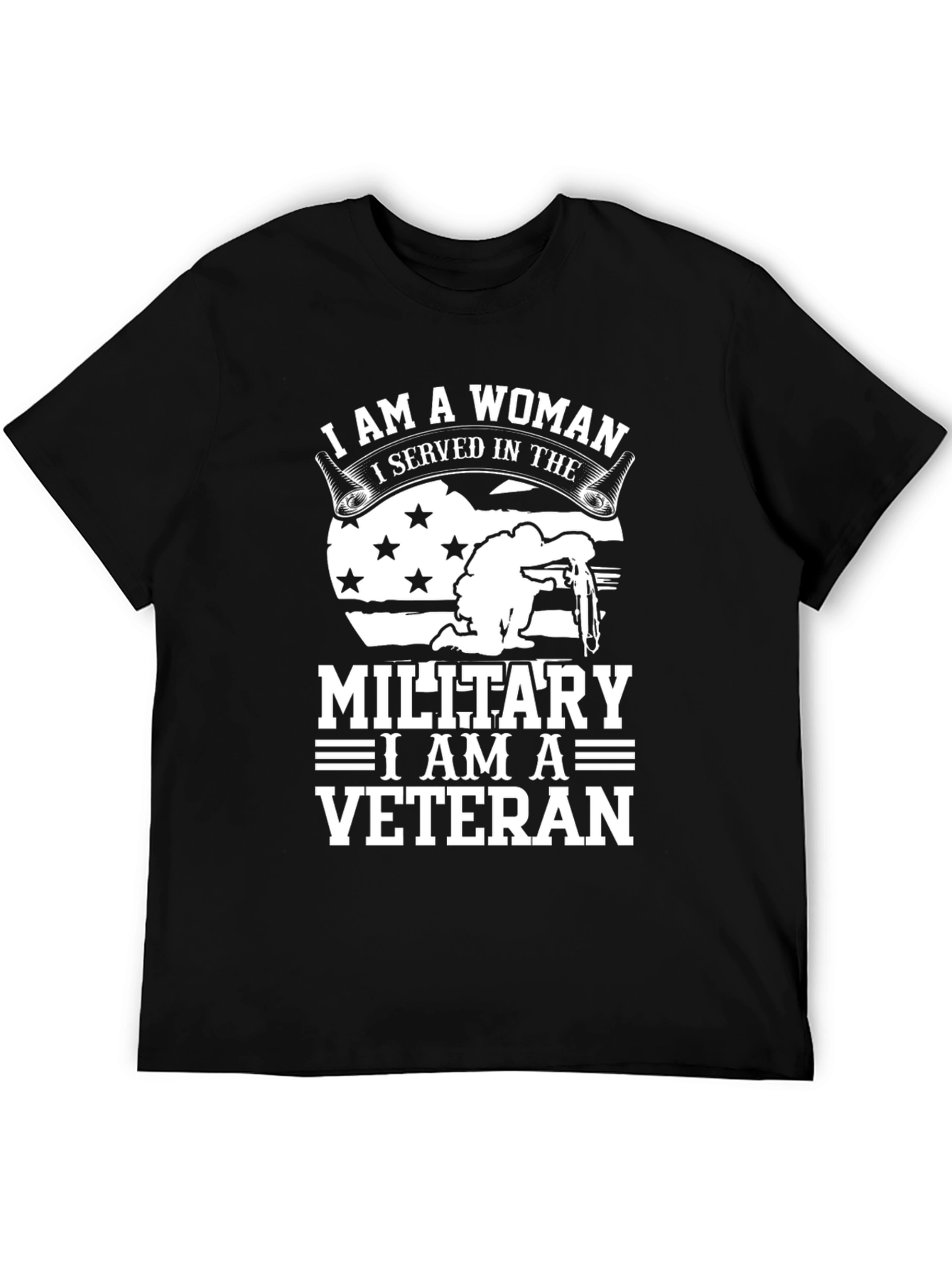 I Am A Woman Veteran T-Shirt - Military Pride