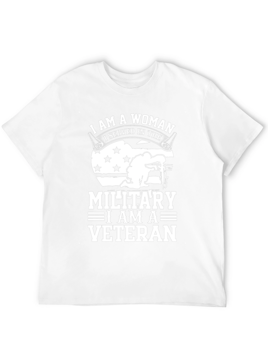 I Am A Woman Veteran T-Shirt - Military Pride