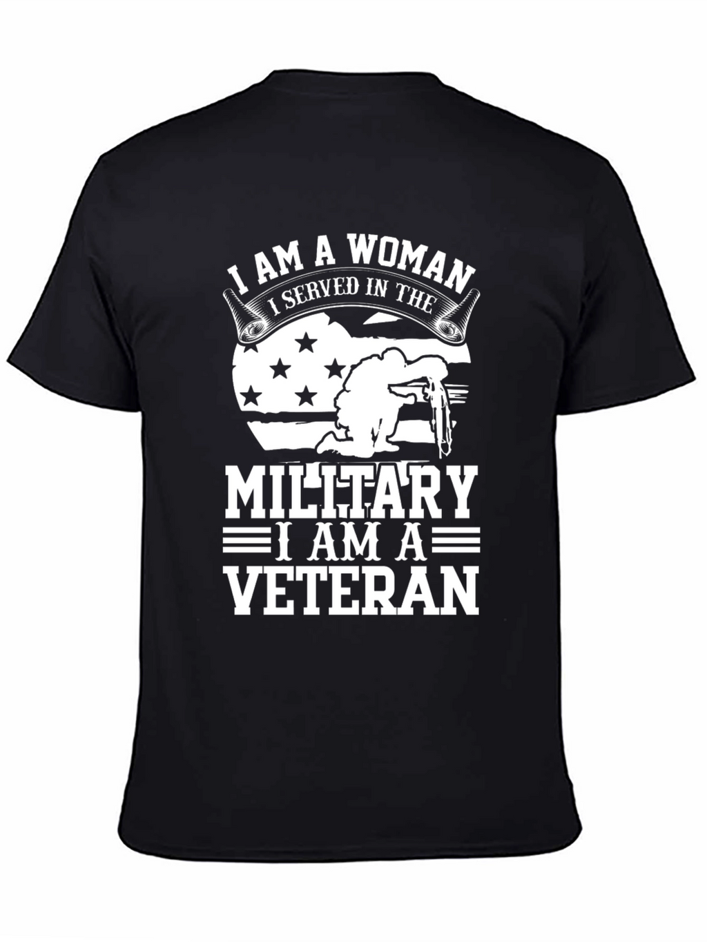 I Am A Woman Veteran T-Shirt - Military Pride