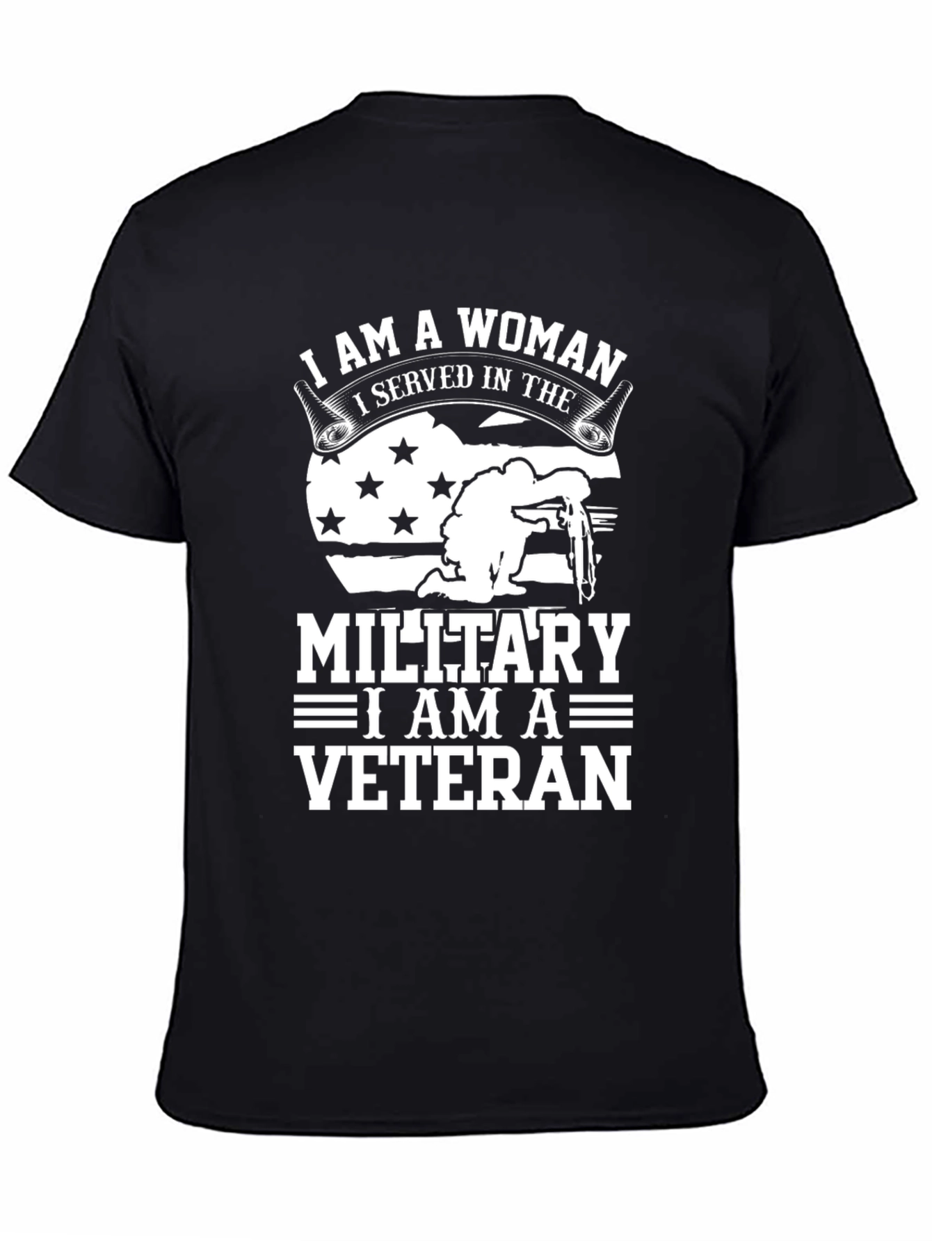I Am A Woman Veteran T-Shirt - Military Pride
