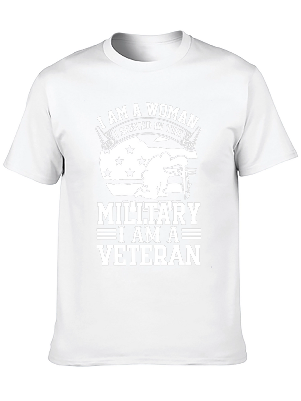 I Am A Woman Veteran T-Shirt - Military Pride