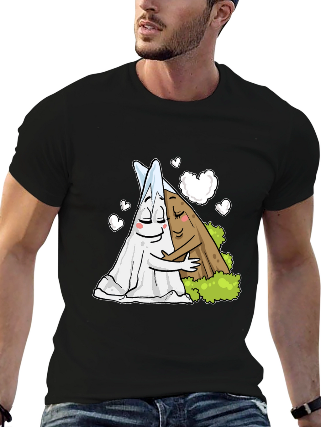 Cute Salt and Pepper Hugging T-Shirt