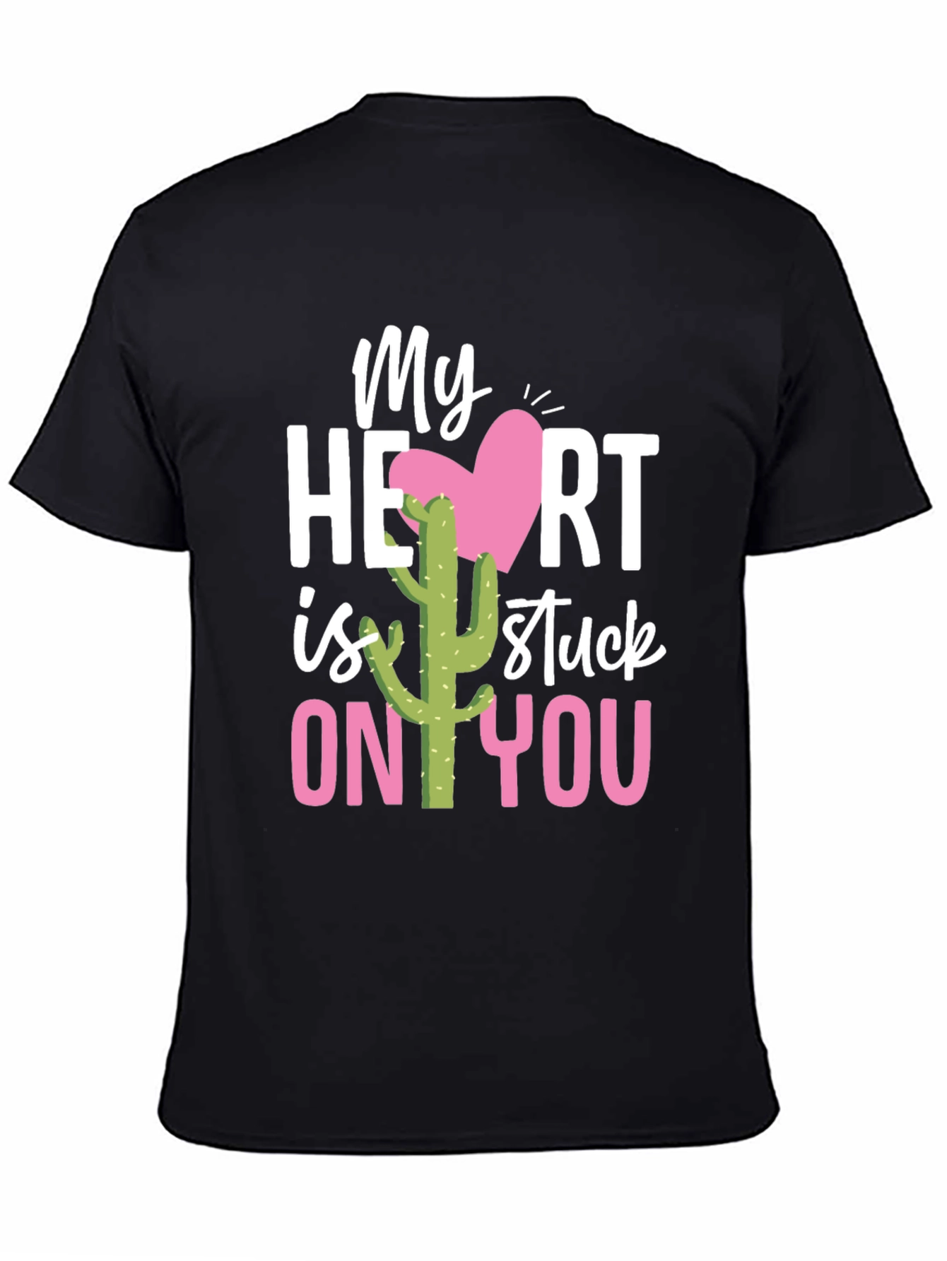 Stuck On You Valentines Day Cactus T-Shirt