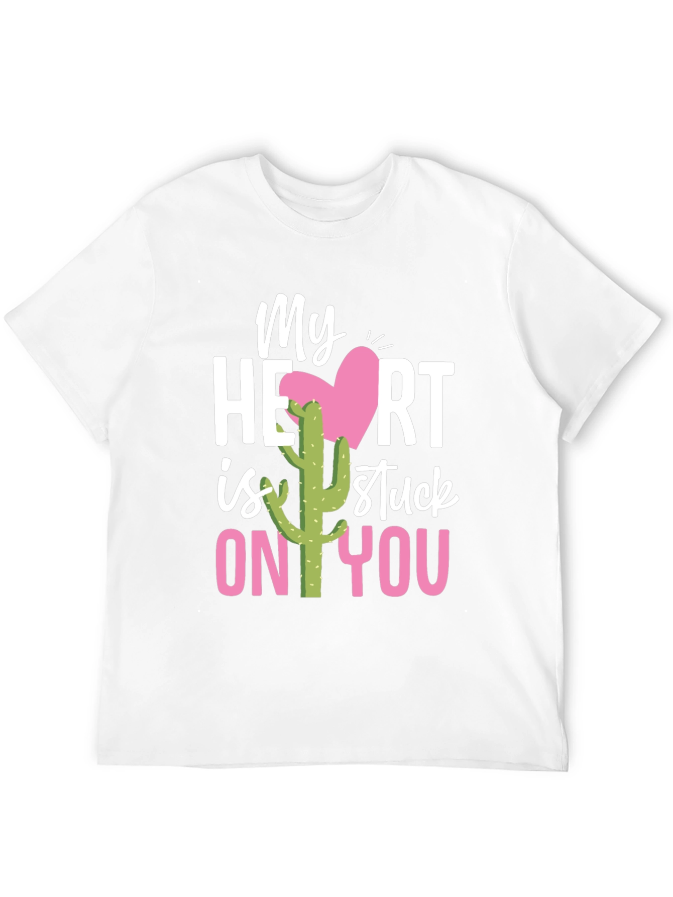 Stuck On You Valentines Day Cactus T-Shirt