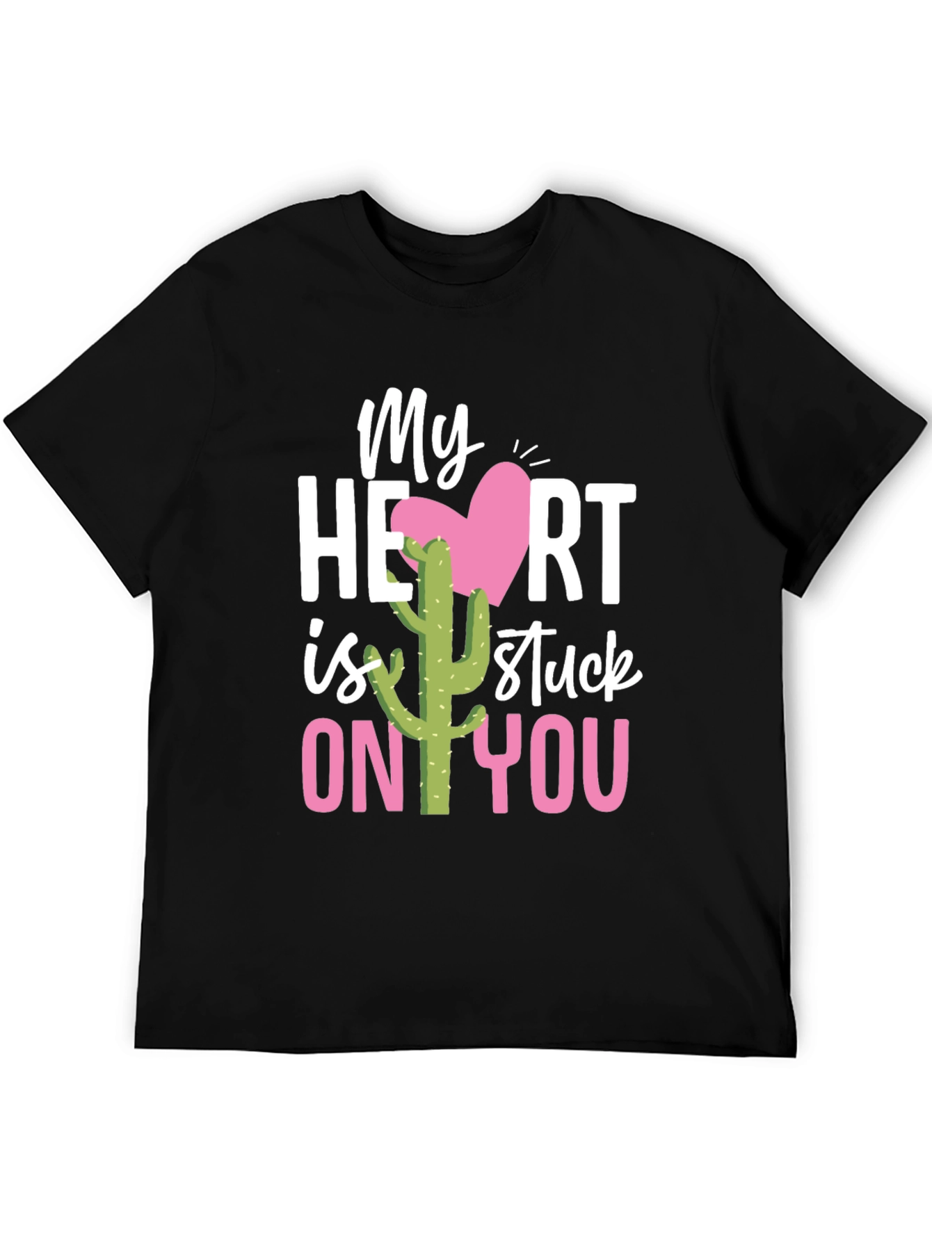 Stuck On You Valentines Day Cactus T-Shirt