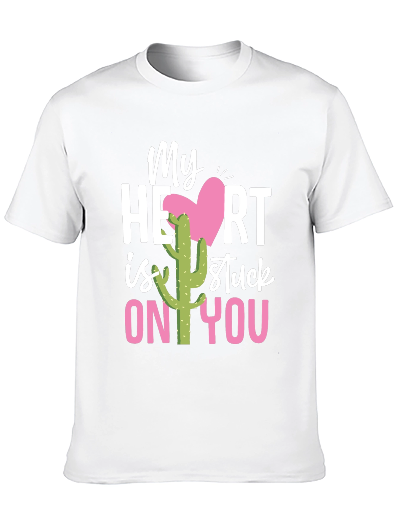Stuck On You Valentines Day Cactus T-Shirt