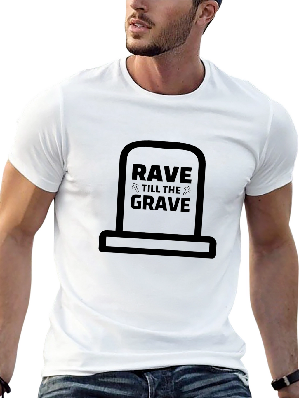 Rave Till The Grave Graphic Tee