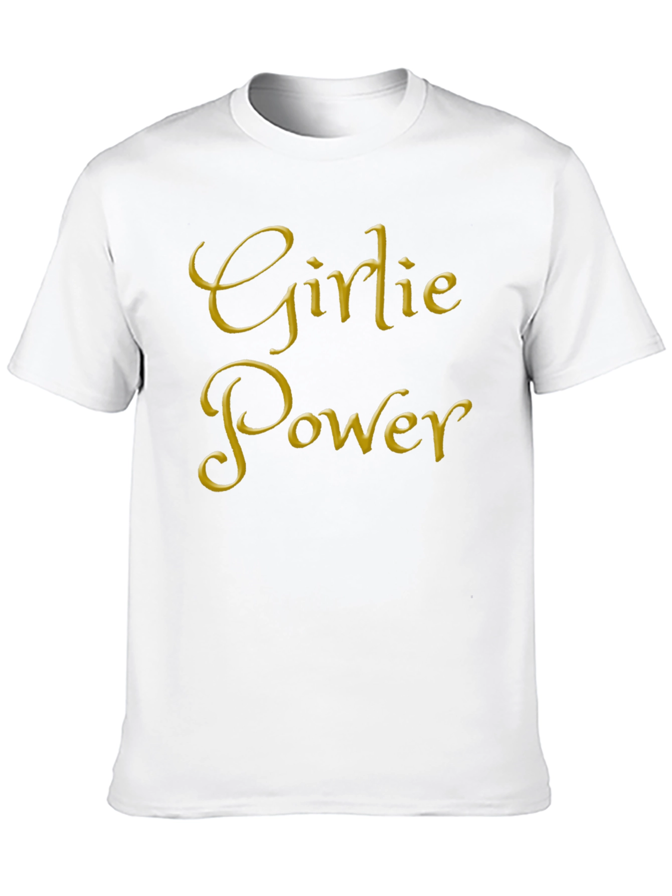 Girlie Power Graphic Tee - Black Cotton T-Shirt