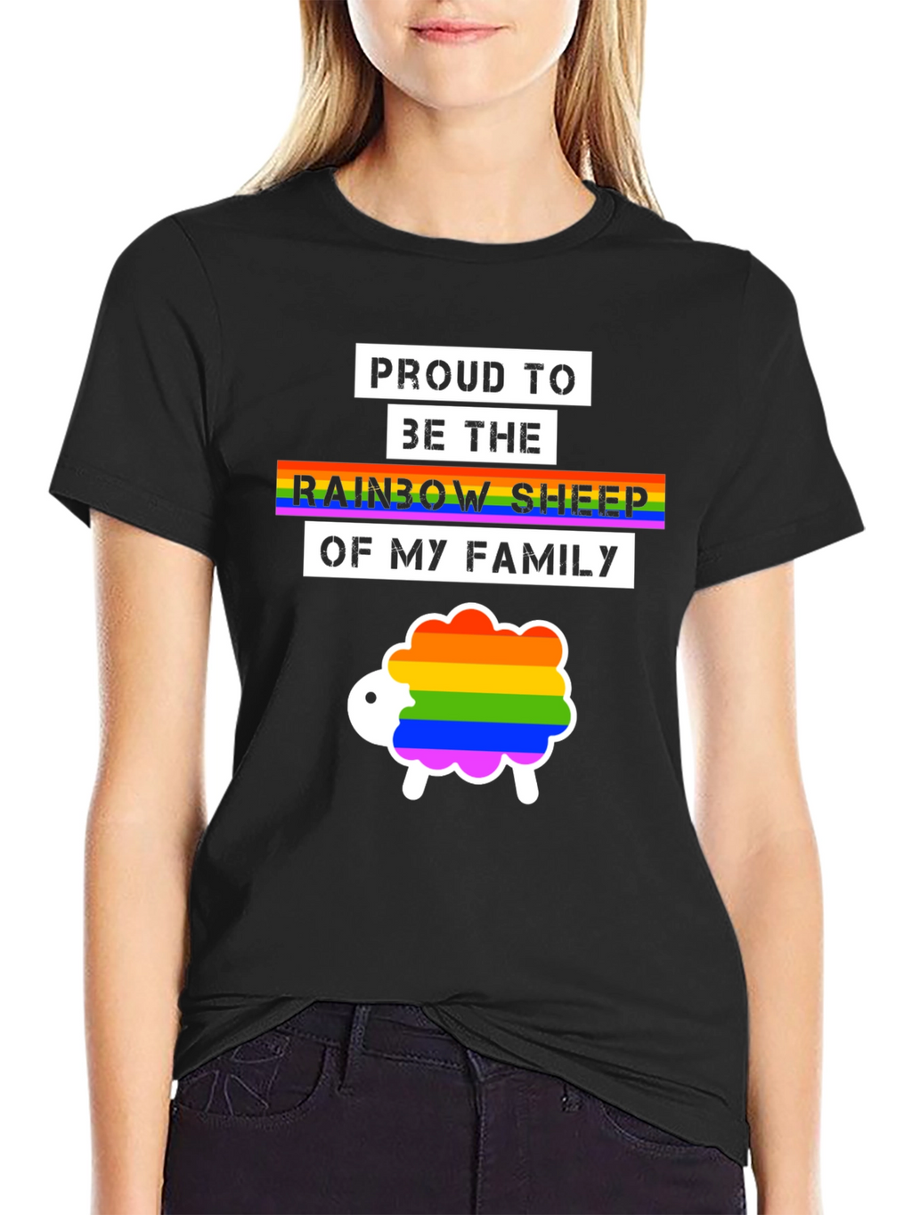 Proud Rainbow Sheep LGBTQ+ T-Shirt