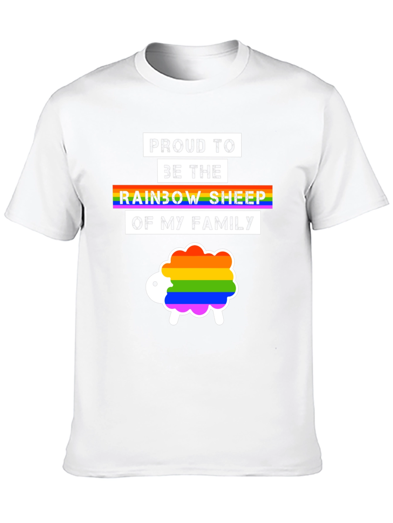 Proud Rainbow Sheep LGBTQ+ T-Shirt