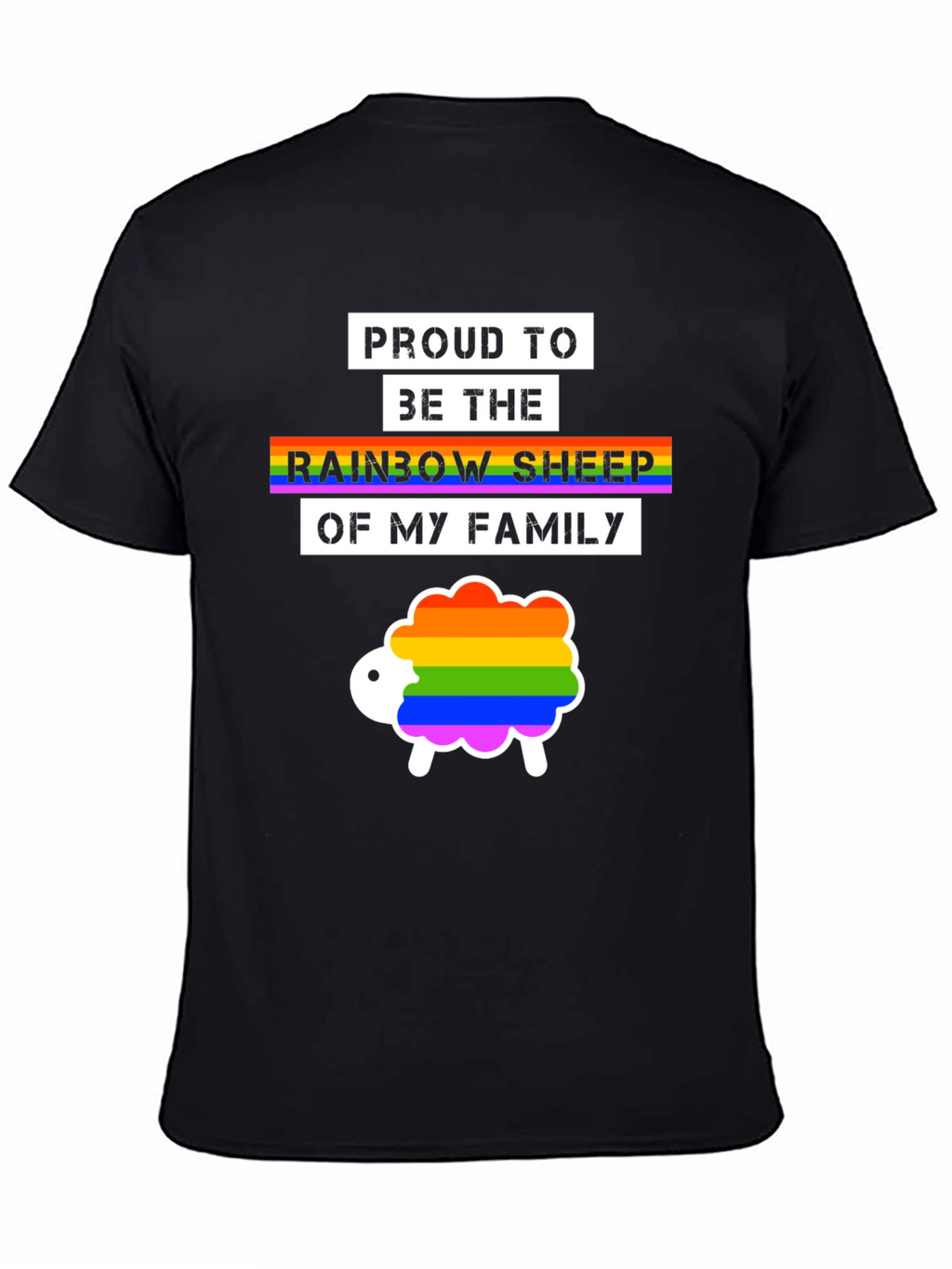 Proud Rainbow Sheep LGBTQ+ T-Shirt