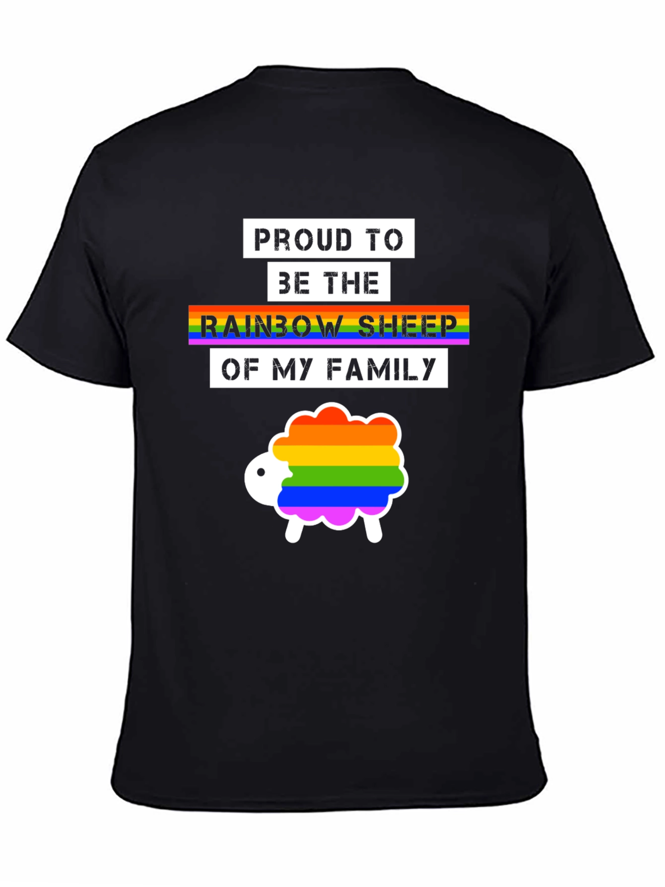 Proud Rainbow Sheep LGBTQ+ T-Shirt