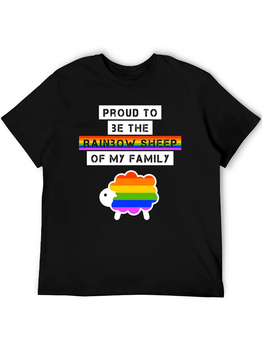 Proud Rainbow Sheep LGBTQ+ T-Shirt