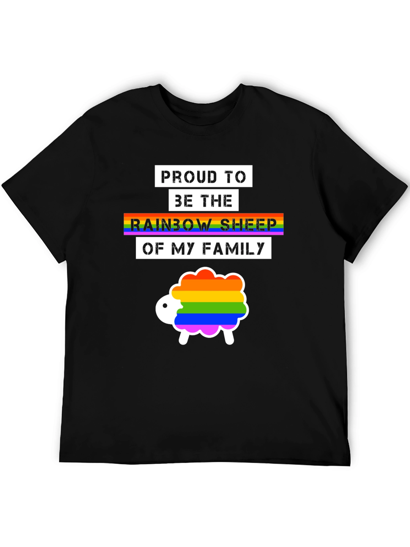 Proud Rainbow Sheep LGBTQ+ T-Shirt