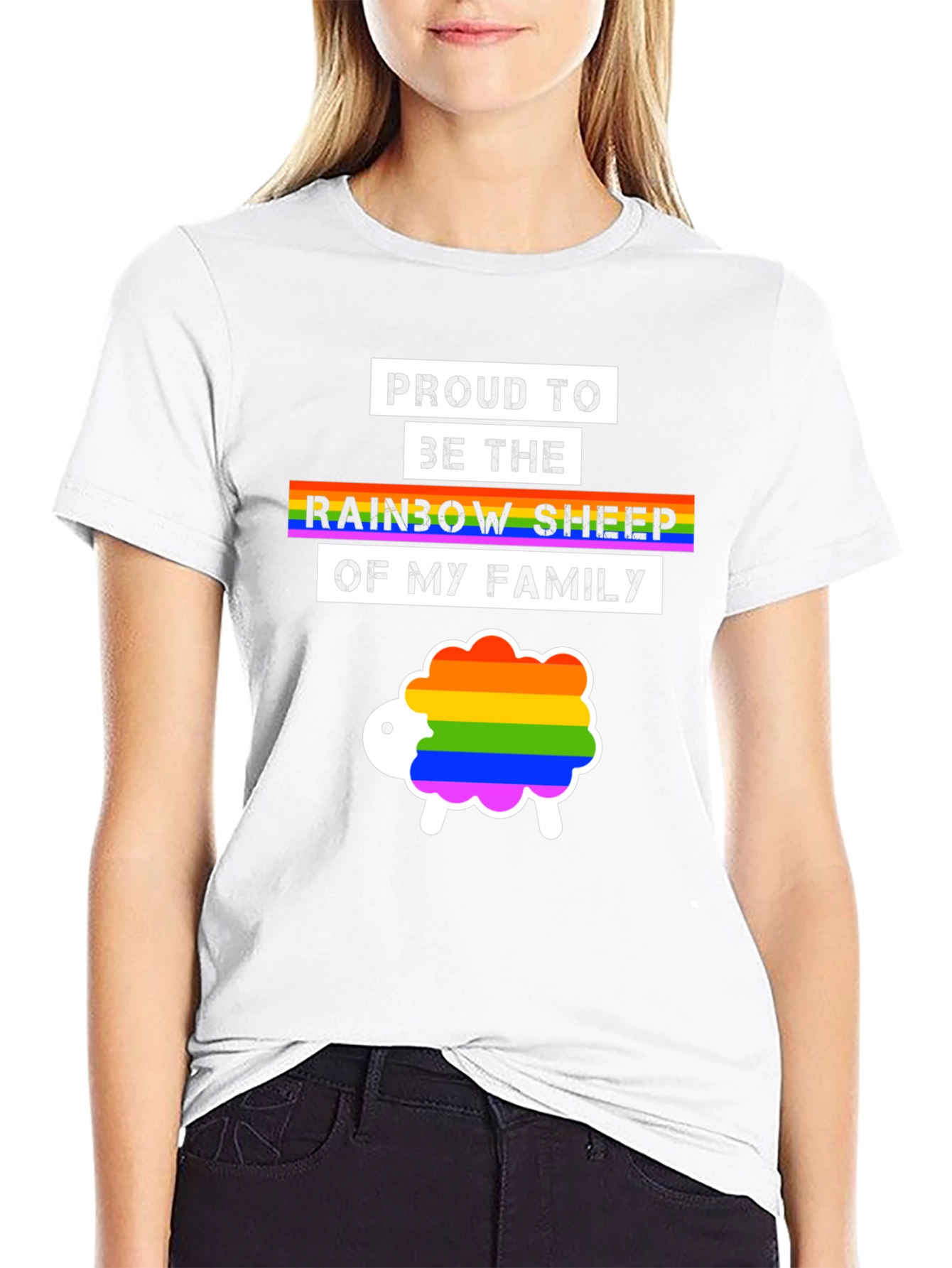 Proud Rainbow Sheep LGBTQ+ T-Shirt