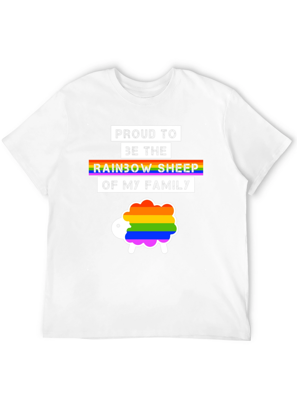 Proud Rainbow Sheep LGBTQ+ T-Shirt