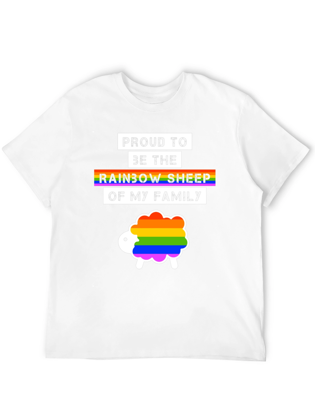 Proud Rainbow Sheep LGBTQ+ T-Shirt