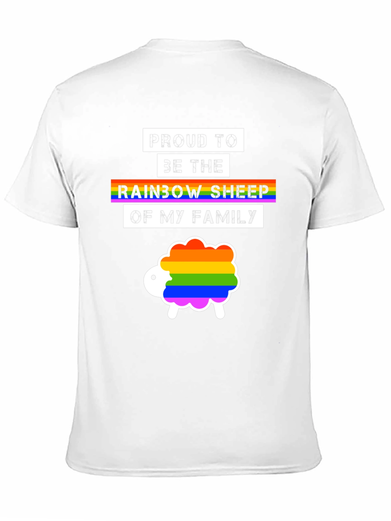 Proud Rainbow Sheep LGBTQ+ T-Shirt