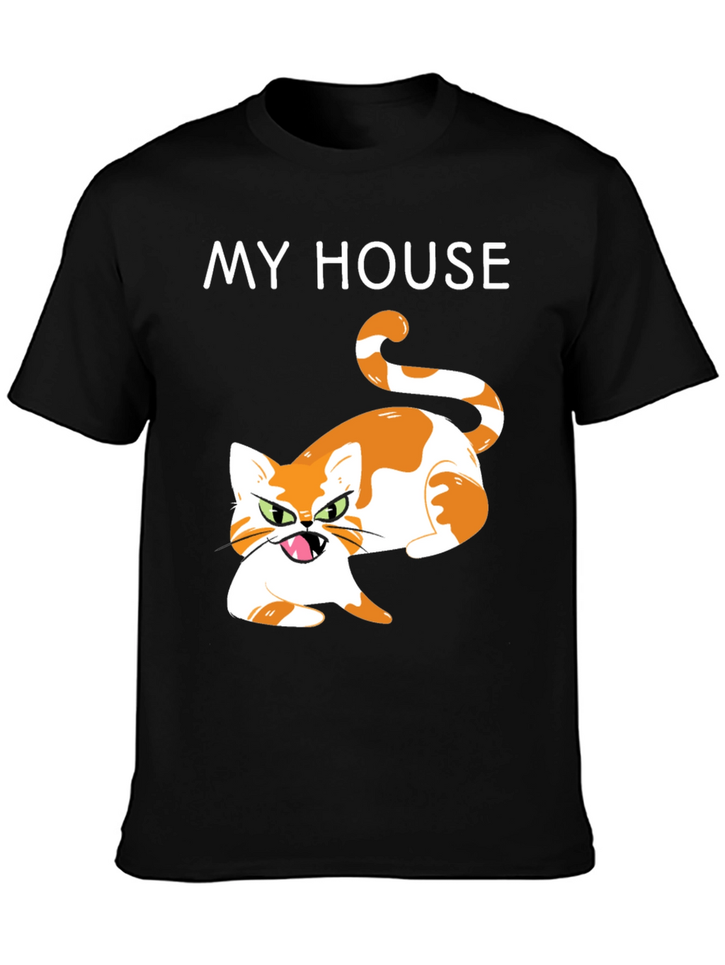 My House Cat Graphic T-Shirt - Novelty Tee