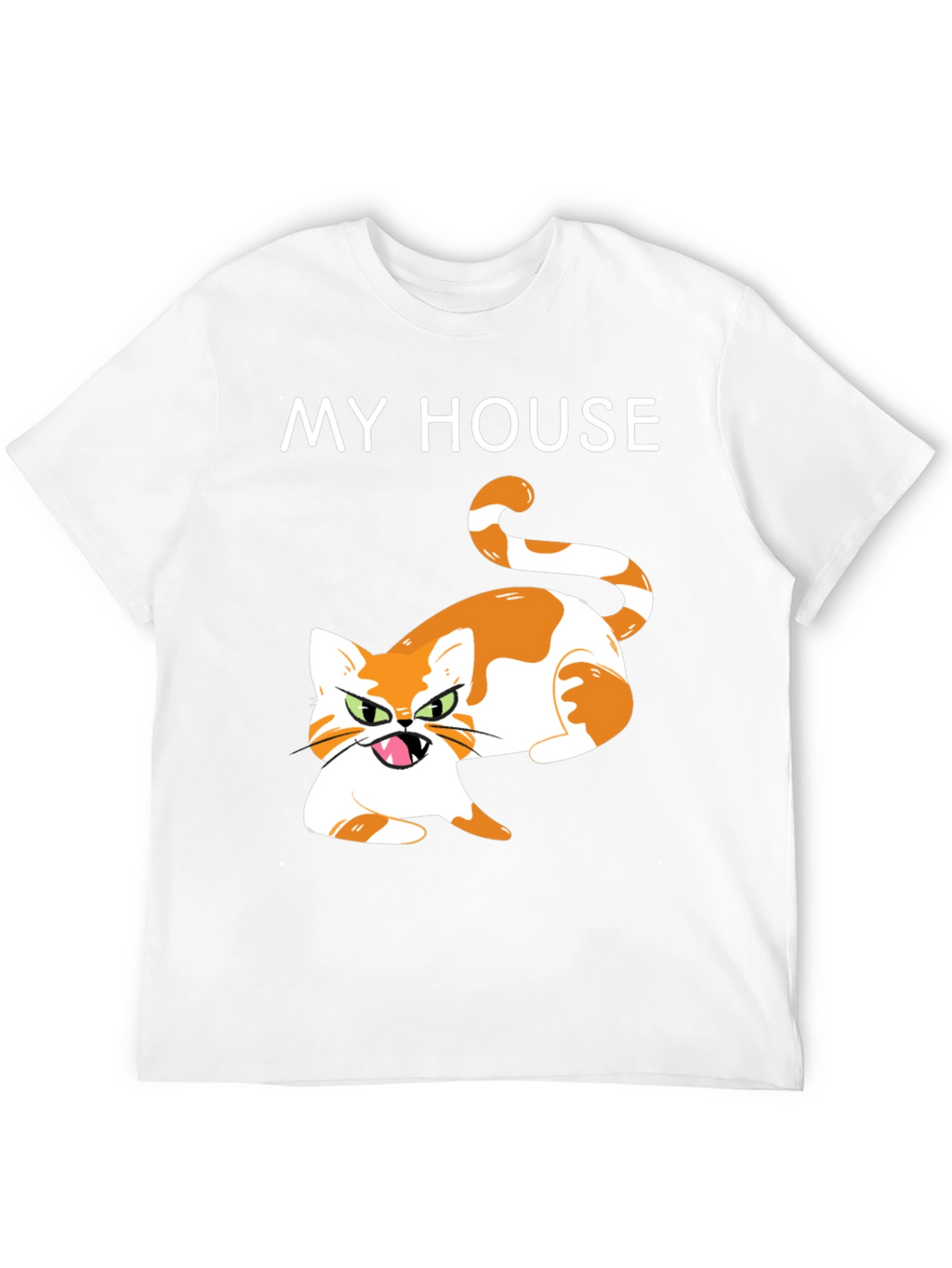My House Cat Graphic T-Shirt - Novelty Tee