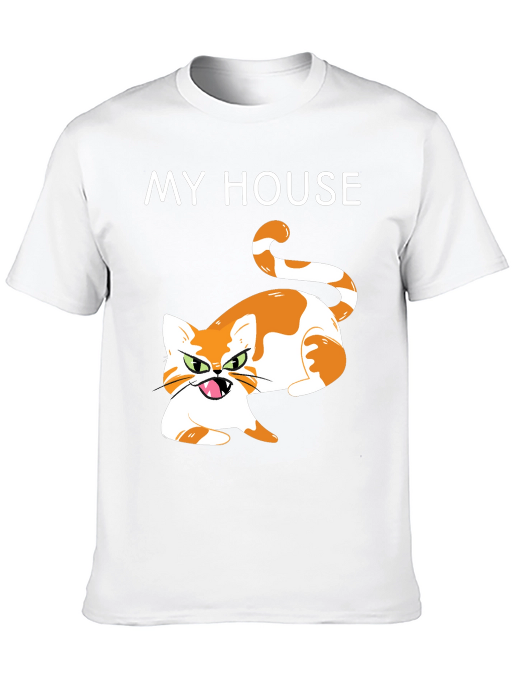 My House Cat Graphic T-Shirt - Novelty Tee
