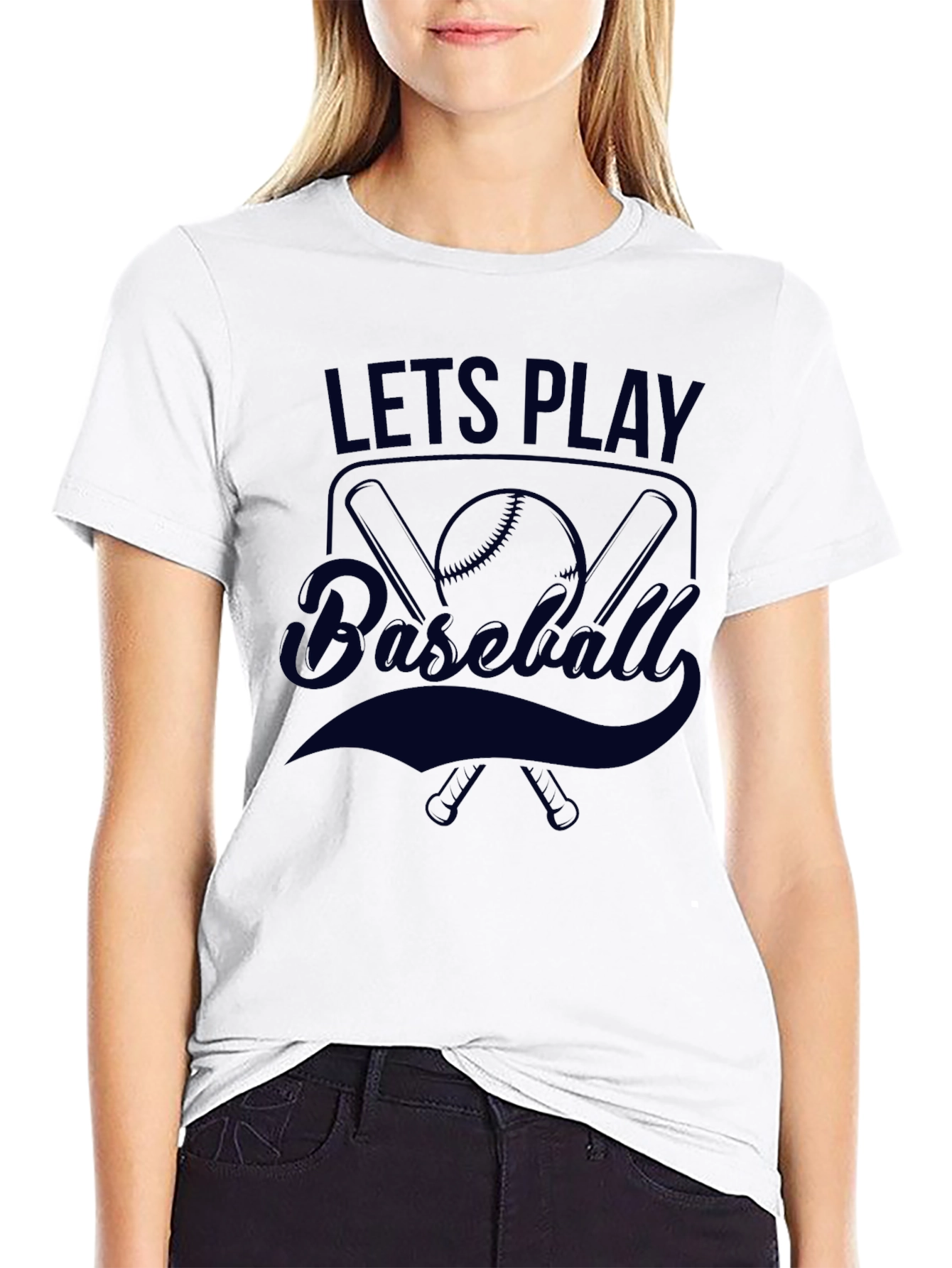 Lets Play Baseball Graphic Tee