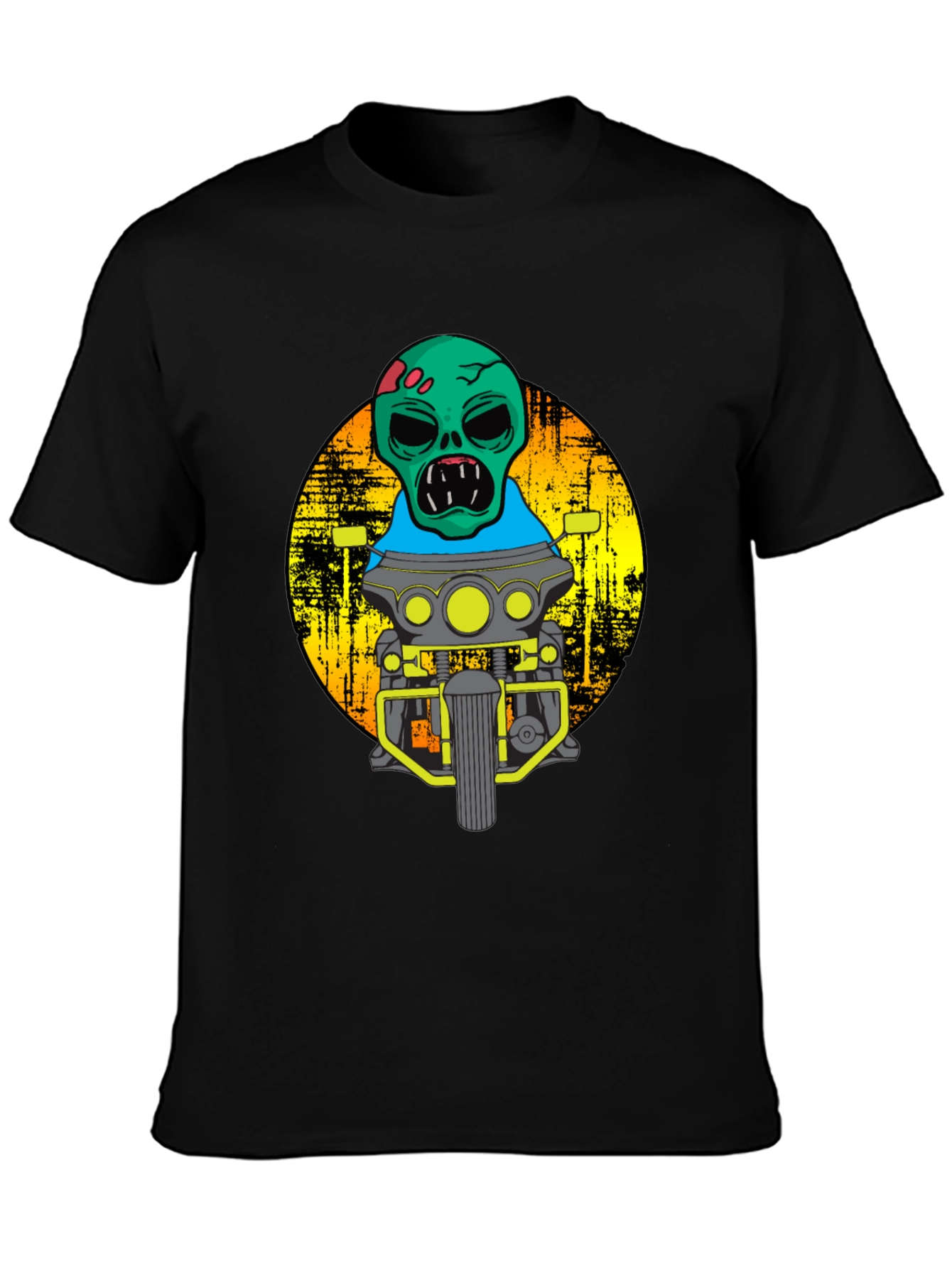 Zombie Biker T-Shirt - Cool Motorcycle Graphic Tee