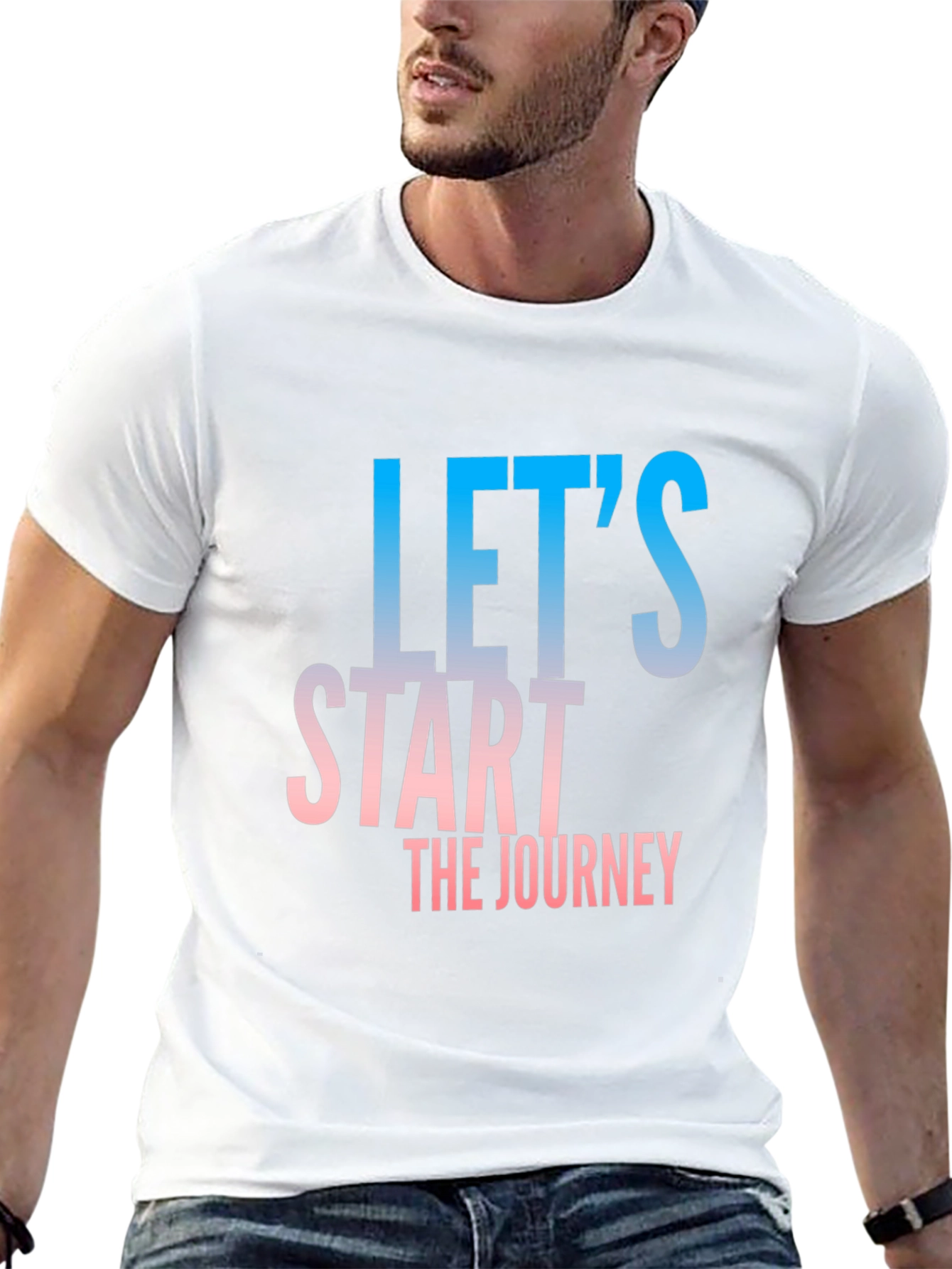 Lets Start The Journey Black T-Shirt
