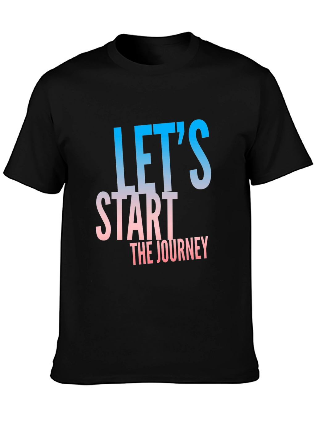 Lets Start The Journey Black T-Shirt