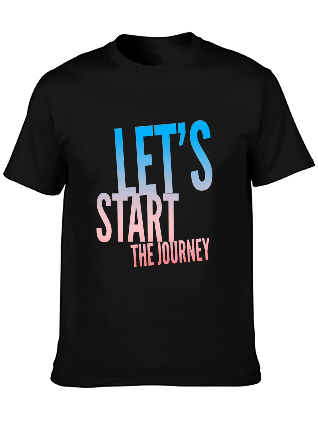Lets Start The Journey Black T-Shirt
