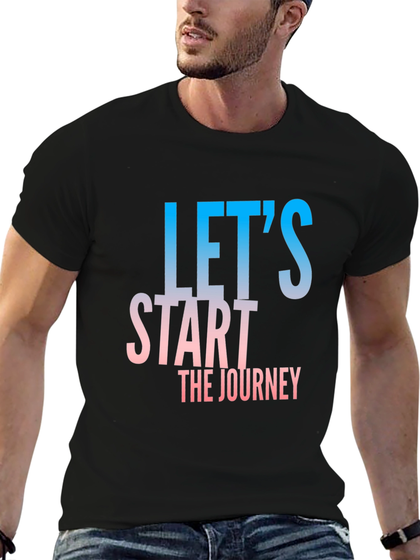 Lets Start The Journey Black T-Shirt