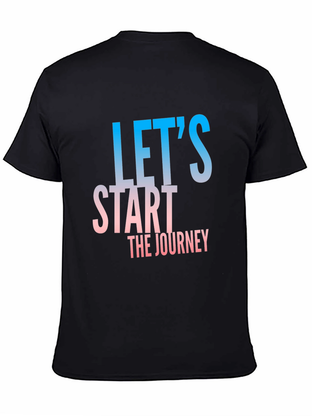 Lets Start The Journey Black T-Shirt